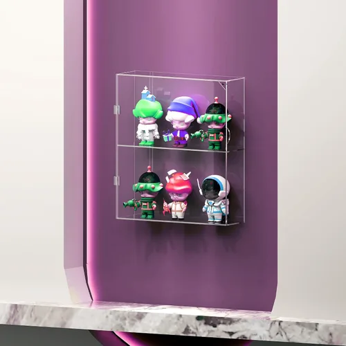 Miniatura 3 de SVENJBB Vitrina acrílica compatible con figuras Funko POP! de 4 pulgadas, caja de exhibición a prueba de polvo para figuras y coleccionables, 2