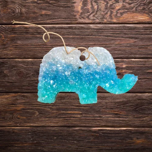 Miniatura 5 de Elephant Freshie - Molde de silicona para velas aromáticas perfumadas para automóvil, jabón para horno, resistente al calor hasta 400 F, 3.8 x 3.8 x