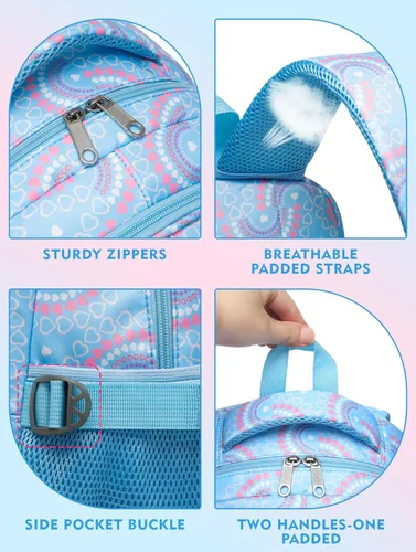 Miniatura 20 de BLUEFAIRY - Mochilas para niños y niñas, escuela primaria, jardín de niños
