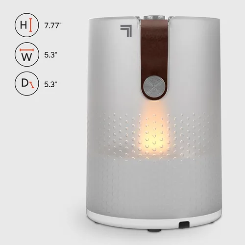 Miniatura 7 de Sharper Image VOTIV 4 Humidificador ultrasónico con luz de vela sin llama, controles táctiles, niebla fría, apagado automático, humidificación sin