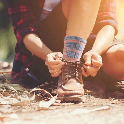 Miniatura 2 de FEIDEER Calcetines de senderismo para mujer, paquete múltiple de calcetines de algodón que absorben la humedad