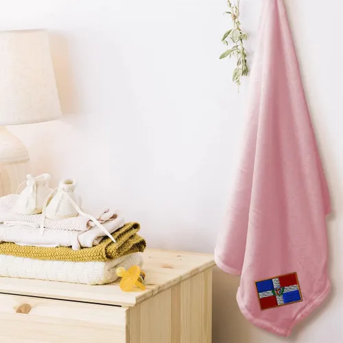 Miniatura 3 de Fastasticdeals Ropa de cama de guardería Mantas de bebé para niños y niñas República Dominicana Poliéster Solo diseño rosa