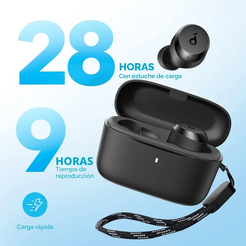 Miniatura 4 de Soundcore de Anker A20i Auriculares inalámbricos True, Bluetooth 5.3, App, Sonido personalizado, tiempo de reproducción largo de 28H, resistente al