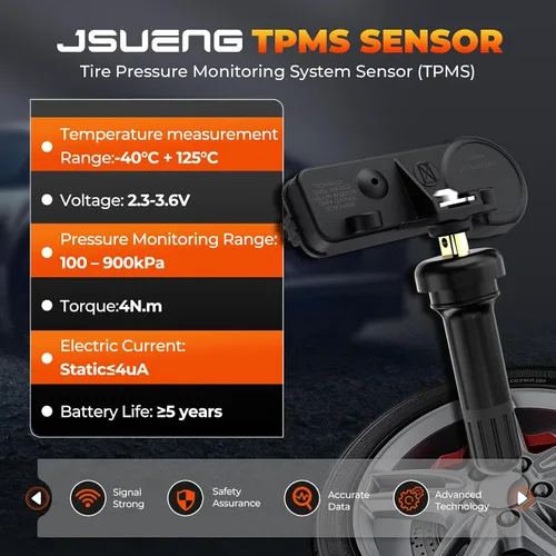 Miniatura 5 de Jsueng Sensor de monitoreo de presión de neumáticos TPMS preprogramado, 4 piezas, compatible con el modelo Subaru, Legacy Outback, Crosstrek