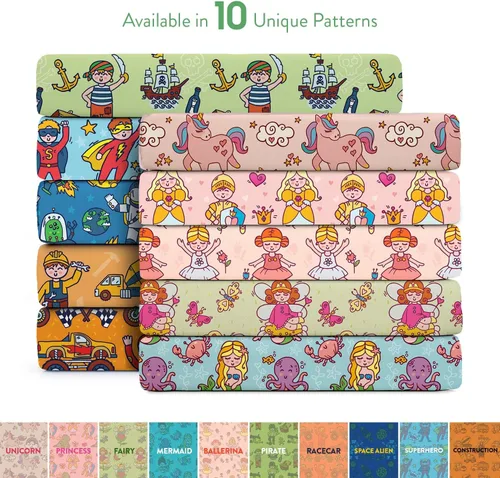 Miniatura 7 de Tafts Sábanas bajeras 100% viscosa para cuna, niñas, niños y unisex, bolsillo profundo de 8 pulgadas, colchón estándar para cuna y niño pequeño