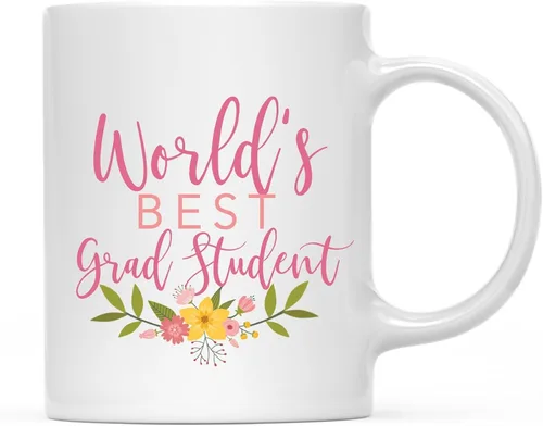 Miniatura 62 de Andaz Press Taza de café de 11 oz, regalo de broma de la mejor abbuela del mundo, diseño floral, paquete de 1