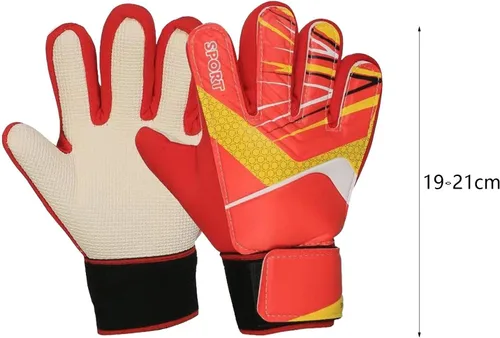 Miniatura 6 de Guantes de portero de fútbol para adultos, para hombres y mujeres, portátiles, antideslizantes, protección para los dedos, elegante agarre fuerte