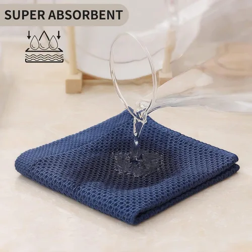 Miniatura 216 de Kitinjoy - Paños de cocina de 100 % algodón, tela de tejido gofrado, paño de limpieza ultrasuave, absorbente y de secado rápido. Beige