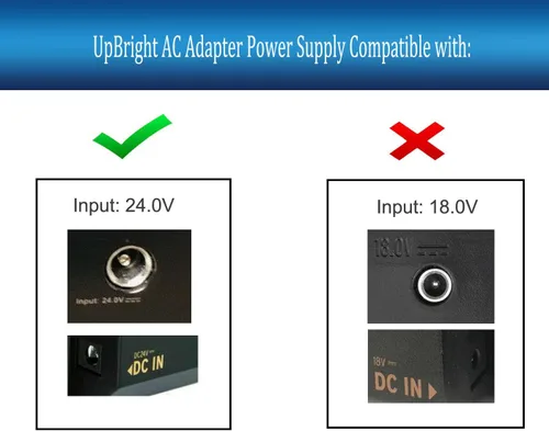 Miniatura 2 de UpBright Adaptador de 24V CA/CC compatible con Klipsch Synergy SB-1 SB1BK SB3 SB-3 R-20B R-10B R20B R10B Barra de sonido 1013773 DYS650-240210W-1