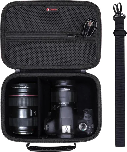 Funda rígida para cámara Canon EOS Rebel R100/T7/R50/R6 MarkII/R50 V/R8/R10 y Nikon RED Z/ Z50 II/Z6 III/Z5 II sin espejo, para cámaras Canon Negro