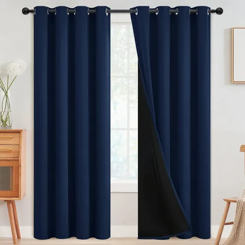 Miniatura 17 de SimpleHome - Cortinas opacas 100% para recámara, cortinas de ventana con ojales beige, con aislamiento térmico, cortinas de oscurecimiento