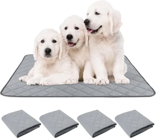 Miniatura 18 de PatiencET Almohadillas lavables para orina para perros y gatos, 72 x 72 pulgadas, súper absorbentes, a prueba de fugas, reutilizables, 1 almohadilla