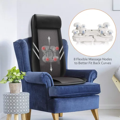 Miniatura 3 de Snailax Shiatsu - Masajeador de espalda para dolor de espalda, tejido profundo, masajeador de espalda baja y cuello con calor, masajeador de espalda
