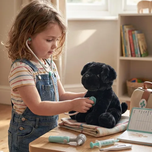 Miniatura 9 de WEIGEDU Small Retrievers Labs Labrador Cachorro Perro Animales de Peluche Juguetes de Felpa para Niños Niñas Cumpleaños Hora de Dormir Pascua, 7.9