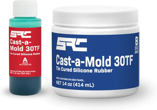 Miniatura 5 de Cast-a-Mold 30TF RTV - Resina epoxi de silicona líquida, 2 partes, kit de fabricación y fundición de moldes de joyería y jabón, ideal para moldura