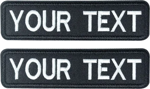 Parches personalizados con nombre, 2 insignias tácticas bordadas militares, parche personalizado para arnés de perro para chaquetas, mochilas,