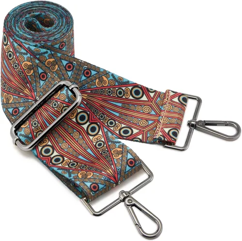 Miniatura 61 de ZOOEASS Hebillas de níquel Correa ancha para el hombro ajustable de repuesto para cinturón de pistola, hebilla de guitarra estilo bandolera