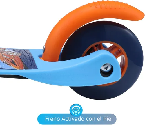 Miniatura 7 de Self Balancing Kick Scooter with Light Up Wheels, Extra Wide Deck, 3 Wheel Platform, Foot Activated Brake, 75 lbs Limit, Kids & Toddlers Girls or