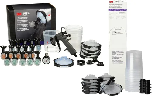 Miniatura 15 de 3M Kit de iniciación de pistola pulverizadora Performance 26778, incluye sistema de taza de pulverización de pintura PPS 2.0, 15 cabezales