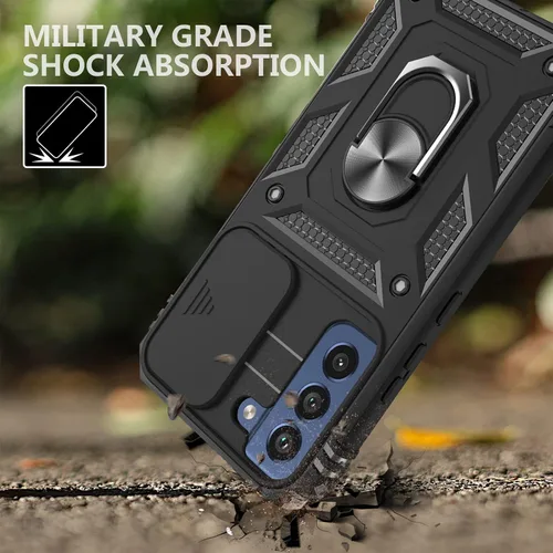 Miniatura 7 de Jeylly Funda para Samsung Galaxy S22 5G con [2 protectores de pantalla de vidrio templado], a prueba de golpes, grado militar, funda protectora