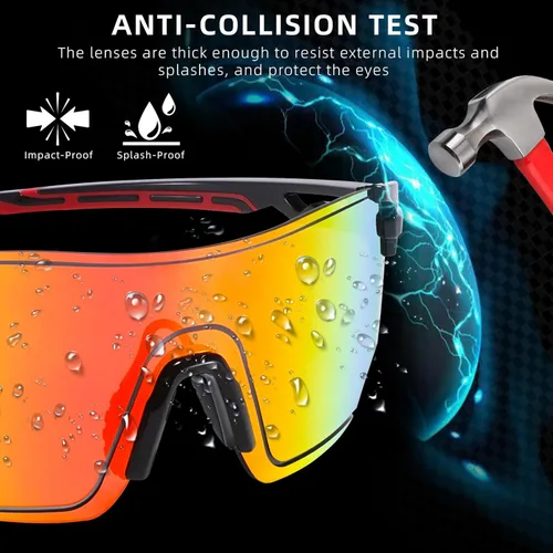 Miniatura 6 de MARIDA Gafas de sol para hombres y mujeres, protección UV400, gafas de sol deportivas con patillas ajustables