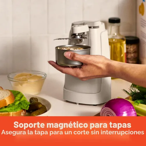 Miniatura 4 de bella Abrelatas eléctrico y afilador de cuchillos, palanca de corte extraíble, almacenamiento de cables, hoja de acero inoxidable, leche de avena
