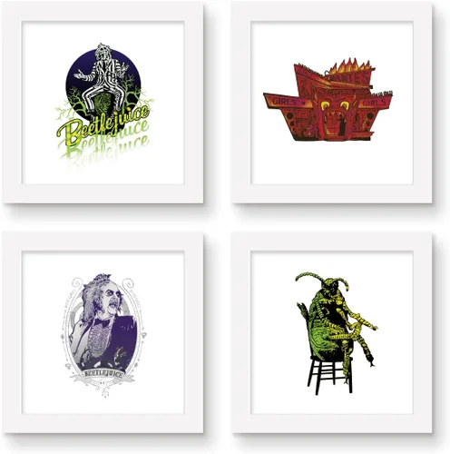 Miniatura 7 de Trends International Gallery Pops Beetlejuice - Juice Is Loose - Paquete de arte de pared (paquete de 4), póster de pared, 12.00 x 12.00 pulgadas