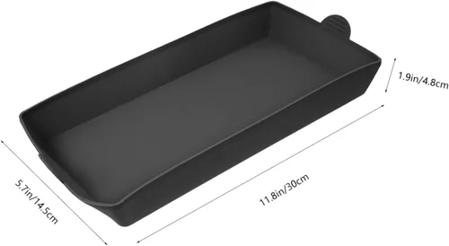 Miniatura 3 de UPKOCH Bandeja de silicona negra para hornear, divisores de sartén para horno, asas resistentes a prueba de calor, bandeja antiadherente, juego