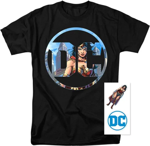Miniatura 2 de Popfunk Camiseta y calcomanías con logotipo de Wonder Woman