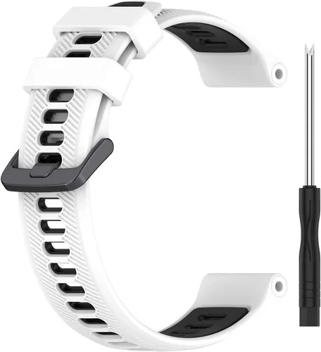Miniatura 5 de Correa de repuesto compatible con Garmin Forerunner 965/955/945/935, Garmin Fenix 5/Fenix 6 GPS Smart Watch, correa de reloj de silicona ajustable
