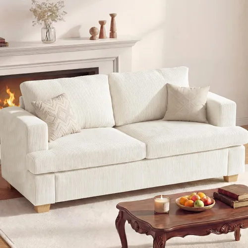 Miniatura 18 de Apicizon Cloud Couches Juegos de Muebles para Sala de Estar, Juego de Sofá Loveseat de 2 Plazas y Sofá de 3 Plazas para Dormitorio, Cómodo Sofá Cama