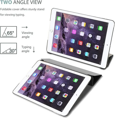 Miniatura 5 de ProCase Funda Inteligente para iPad Air 2 2014, Funda Protectora con Soporte Ultra Delgada y Ligera con Tapa Trasera Translúcida Esmerilada
