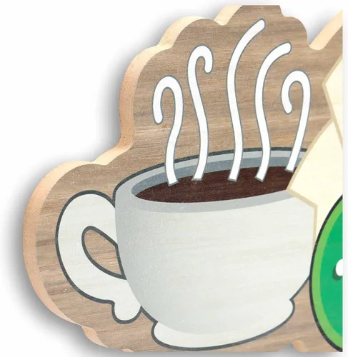 Miniatura 4 de Open Road Brands Friends Central Perk Coffee - Decoración de pared de madera de café - Del exitoso programa de TV - Letrero grande de Central Perk