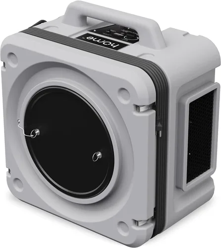 hOmeLabs Depurador de aire portátil con filtración de 3 etapas, máquina de aire negativo apilable para uso industrial y comercial, limpiador de aire