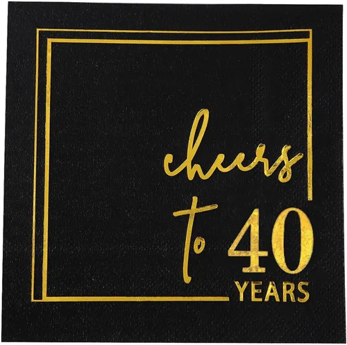 Miniatura 9 de Servilletas de cóctel para celebrar años - paquete de 50 - servilletas de cumpleaños desechables de 3 capas de 5x5 pulgadas, servilletas de papel
