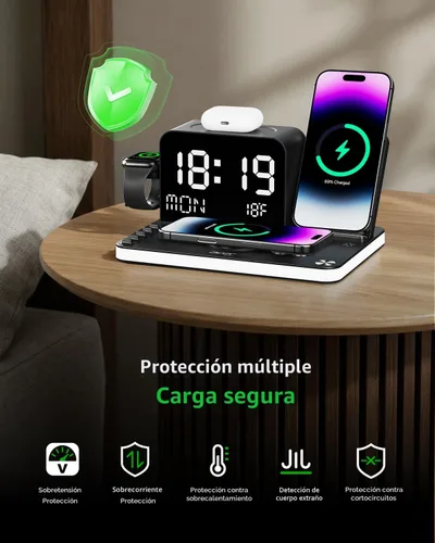 Miniatura 5 de Acer Estación de carga inalámbrica 7 en 1: Soporte de carga para múltiples dispositivos para Apple - iPhone 16 15 14 13 12 Pro Max Apple Watch