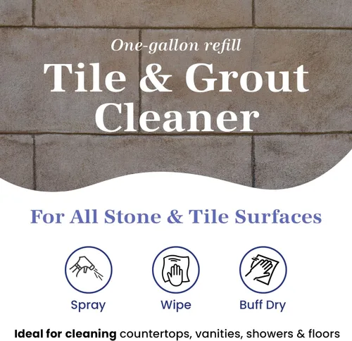 Miniatura 2 de Marblelife Limpiador de azulejos y lechadas - Limpiador de azulejos y lechadas para pisos, piscinas, ducha de baño, baño y otras superficies, seguro