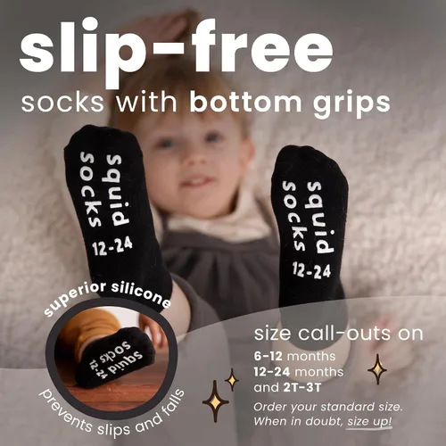 Miniatura 32 de squid socks Calcetines de viscosa de bambú 0-6M, 6-12M, 12-24M y 2T-3T Calcetines que se mantienen puestos
