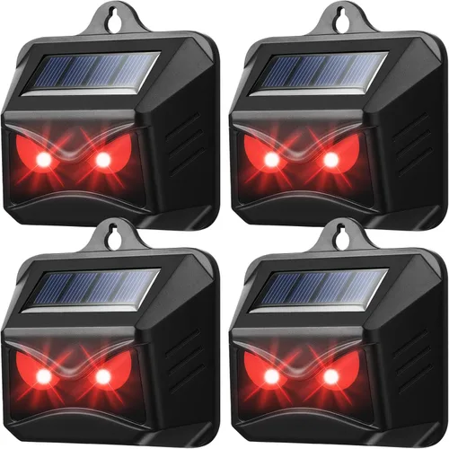 Luz de control solar, repelente nocturno de animales, dispositivos disuasorios para exteriores, sensor de luz, repelente de animales para mofeta,