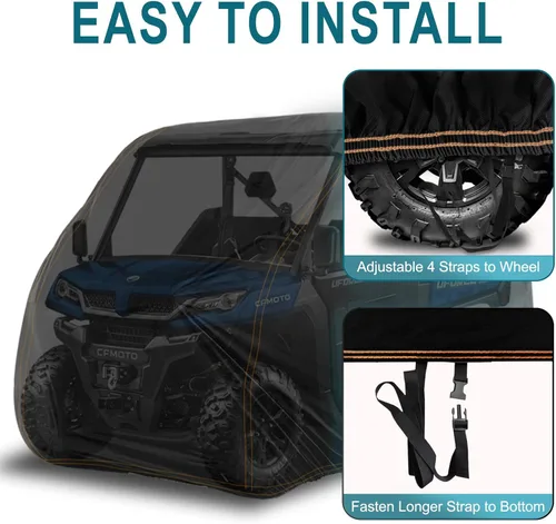 Miniatura 3 de CFMOTO Cubierta para UTV de Alta Resistencia Protección Todo Clima Impermeable para CFMOTO Uforce Zforce 500 600 800 950 1000 U6 U10 Z10 Protector