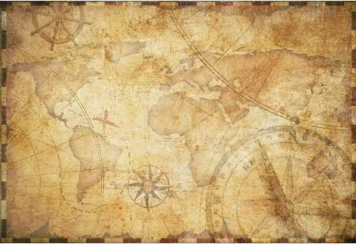 YongFoto Telón de fondo vintage de 5 x 3 pies, mapa del mundo de viaje antiguo, mapa de pergamino, mapa del tesoro pirata, telón de fondo para
