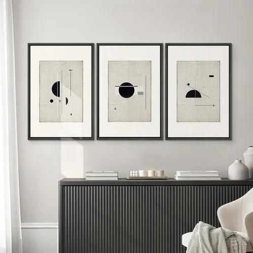 Miniatura 48 de SIGNWIN Lienzo enmarcado para pared, arte con pinceladas de flujo neutro en tonos beige abstractos, ilustraciones, arte moderno, decorativo