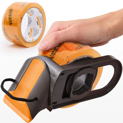 Cinta de embalaje transparente con dispensador (1 rollo) - Cinta resistente para cajas de embalaje - Cinta de embalaje, cinta de envío con