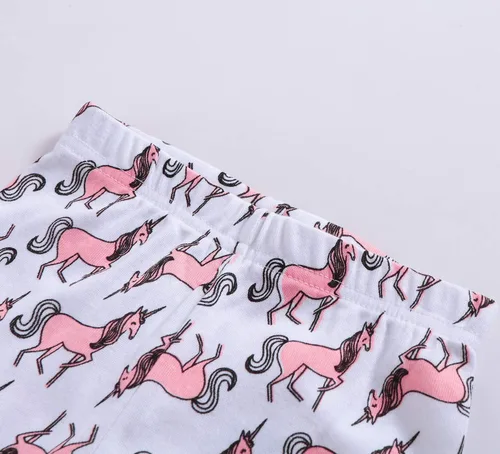 Miniatura 6 de MOGGEI Girls Pajamas Clothes Sleepwear 100% Cotton PJS for Toddlers Children Kids Unicorn