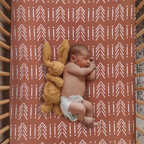 Miniatura 15 de Sábana ajustada suave para cuna, sábana elástica y transpirable para cuna para niños y niñas, se adapta a colchones estándar de cuna y niños