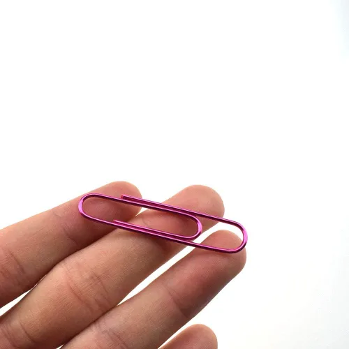 Miniatura 17 de HAHIYO Clips de papel grandes de 1.1 pulgadas (1.102 in) de longitud, clips negros con revestimiento de vinilo para evitar arañazos y desgarros