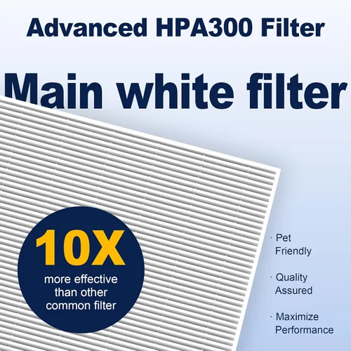 Miniatura 4 de Filtro de purificador de aire HPA300 R de repuesto para purificador de aire Honeywell Serie HPA 100/200/300 y 5000, paquete de 6 filtros principales
