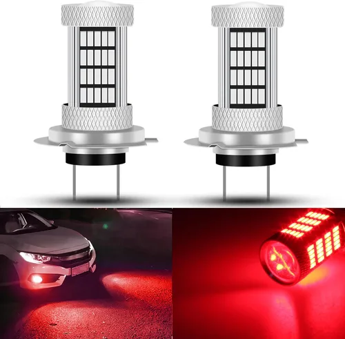 Miniatura 10 de Bombillas LED 92SMD 4014 de 8000 K, color azul hielo H7, bombillas antiniebla LED o luces de conducción diurna, lámparas DRL, 300% de brillo