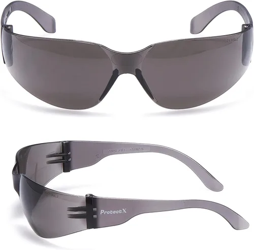 Miniatura 6 de ProtectX Gafas de seguridad para hombres y mujeres, lentes de sol de seguridad con lentes antivaho resistentes a los arañazos, agarres