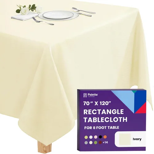 Miniatura 94 de Gee Di Moda - Mantel rectangular de 60 x 84 pulgadas – Mantel rectangular de poliéster lavable para mesa de 5 pies